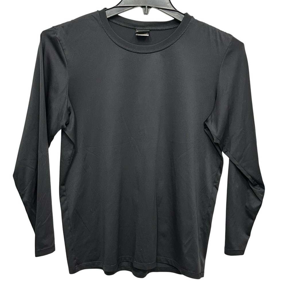 Vintage Patagonia Capilene Shirt Men M Black Base Layer Made USA Gorpcore